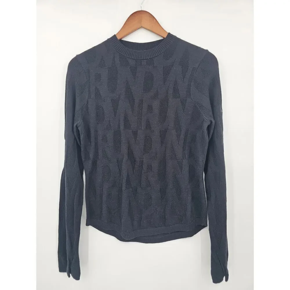 Nike Running Division Women's M Black Knit Running Wool Blend Mid Layer NWT